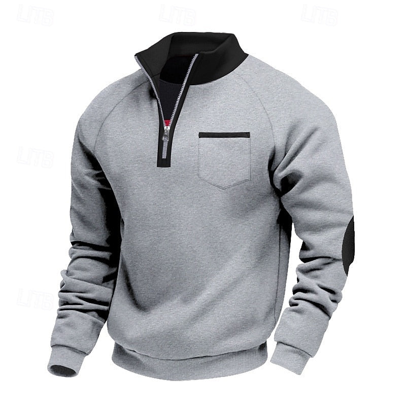Alfie Sutton | Quarter-Zip Colour Block Pullover