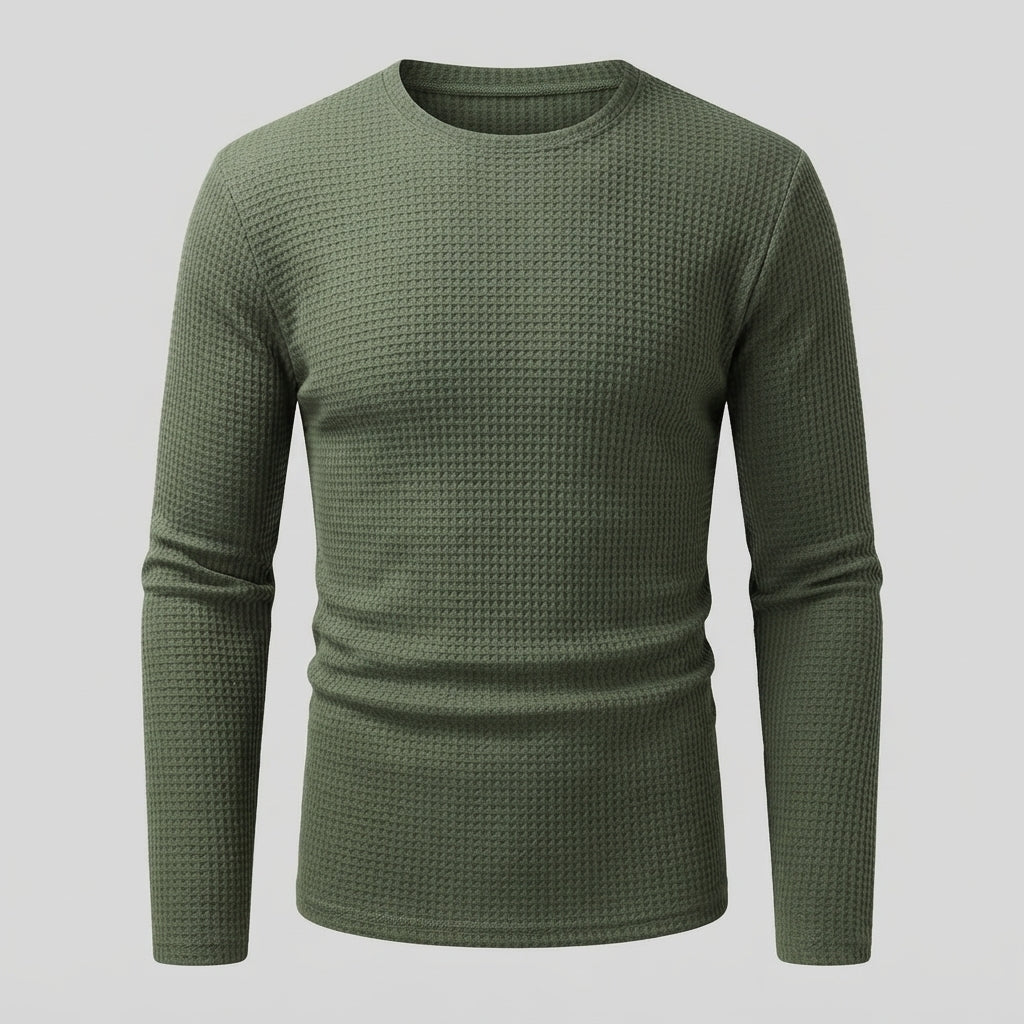 Alistair Grantham | Waffle-Knit Long-Sleeve Top For Men