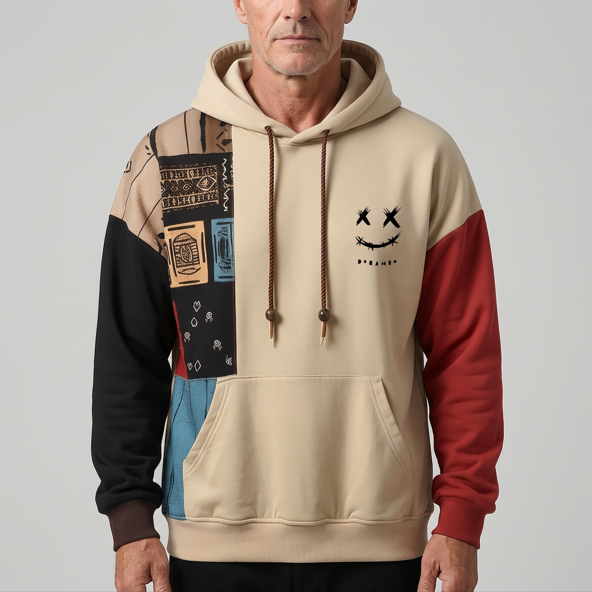 Clive Ferris | Colour-Block Cotton Hoodie