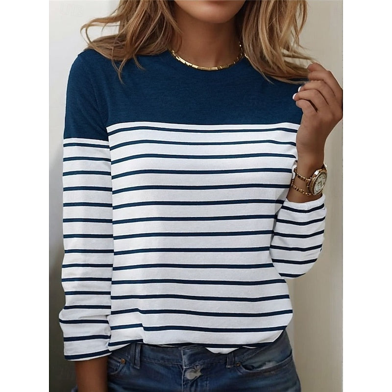 Deirdre Mulcahy | Striped Long Sleeve Top