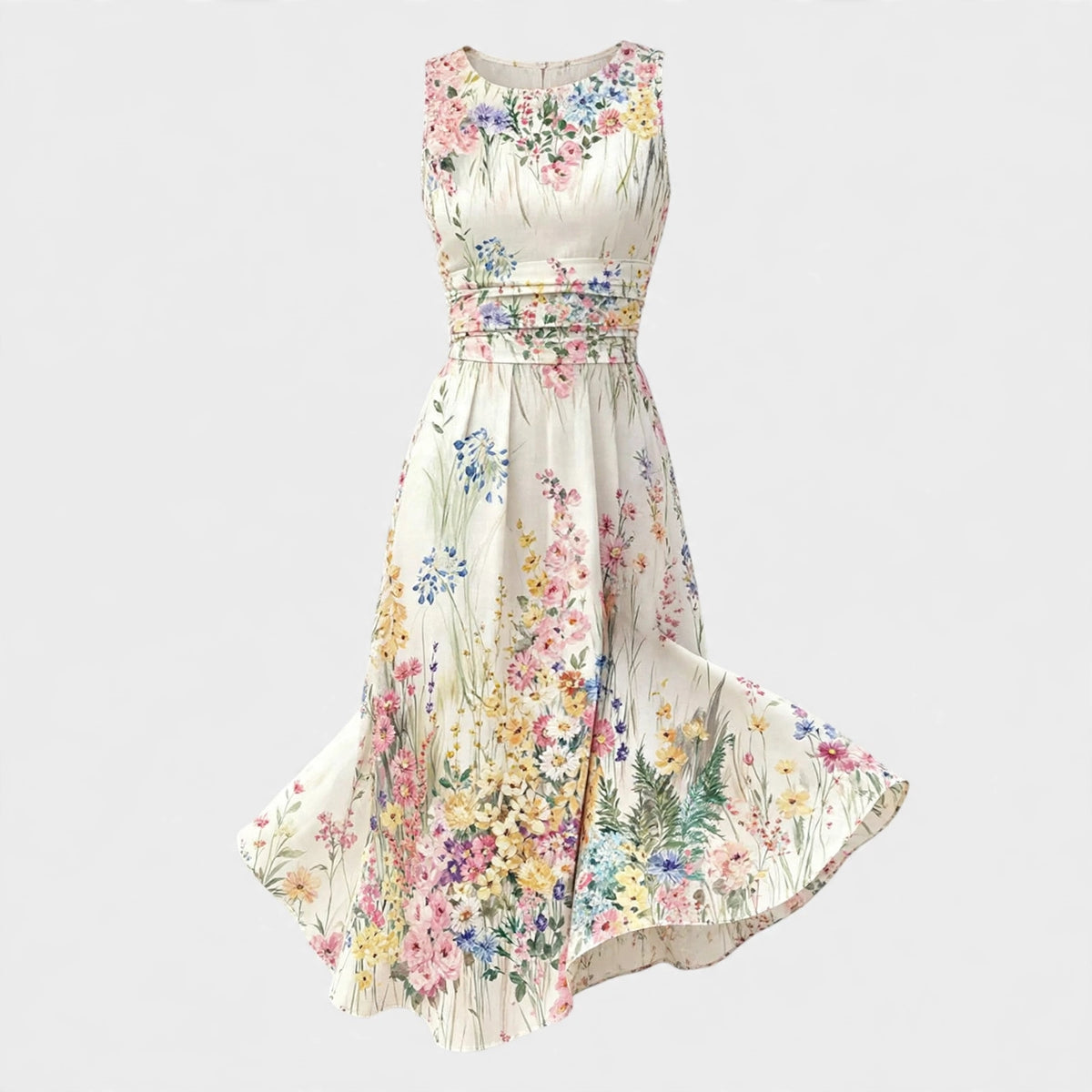 Eliza Thornbury | Sleeveless Floral Summer Dress