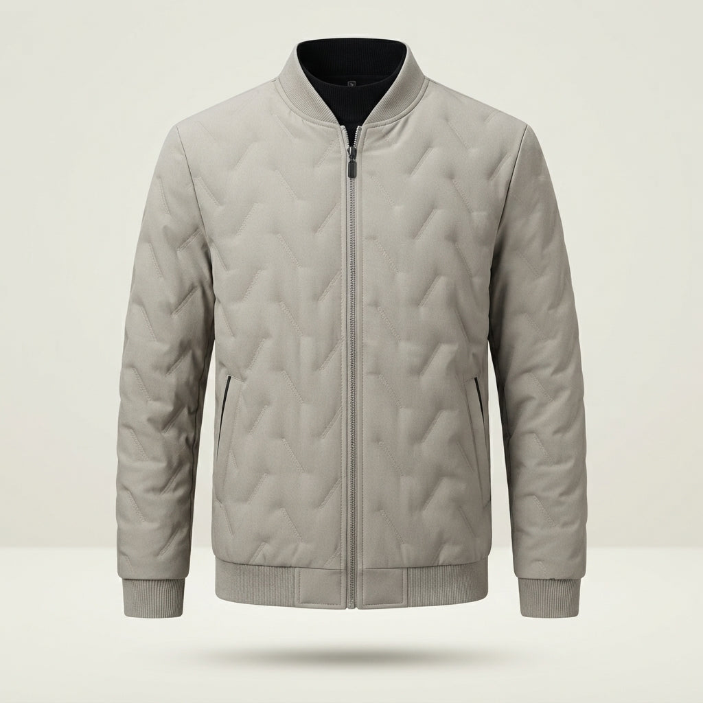Rowan Bancroft | Fleece-Lined Stand Collar Quilted Coat