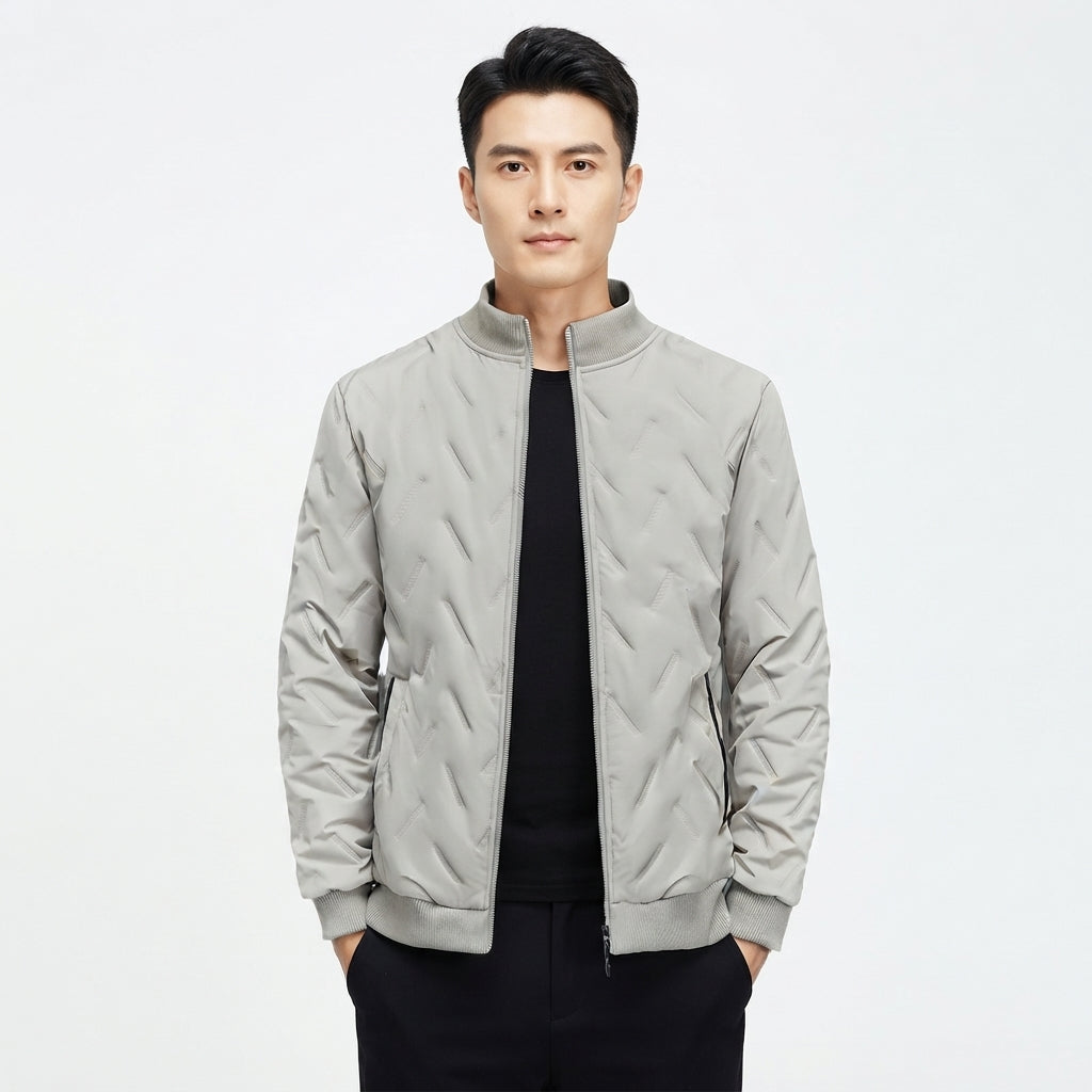 Rowan Bancroft | Fleece-Lined Stand Collar Quilted Coat