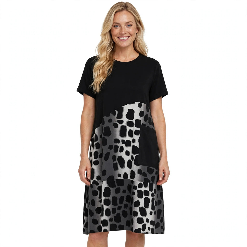 Georgia Stanhope | Colour-Block Midi Dress With Pocket Detail