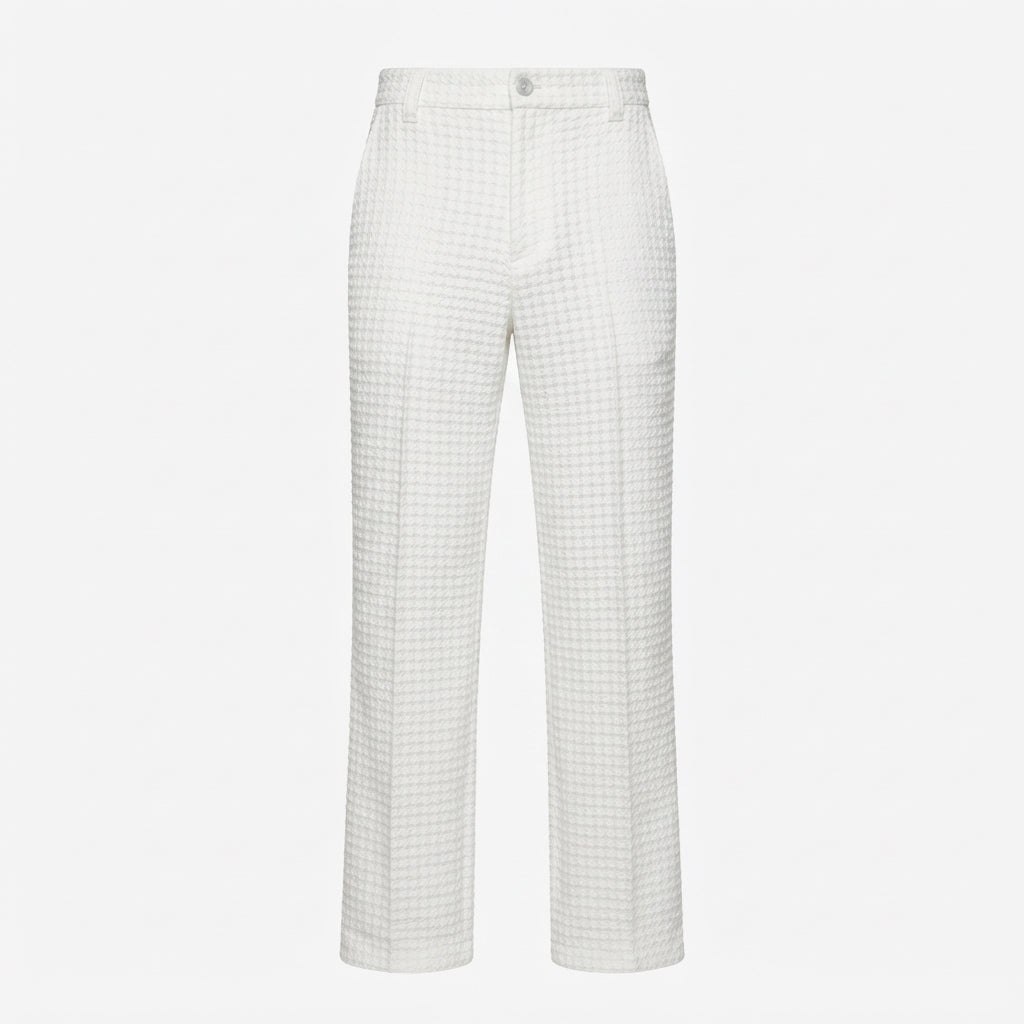 Thomas Wood | Relaxed Textured Trousers For Men