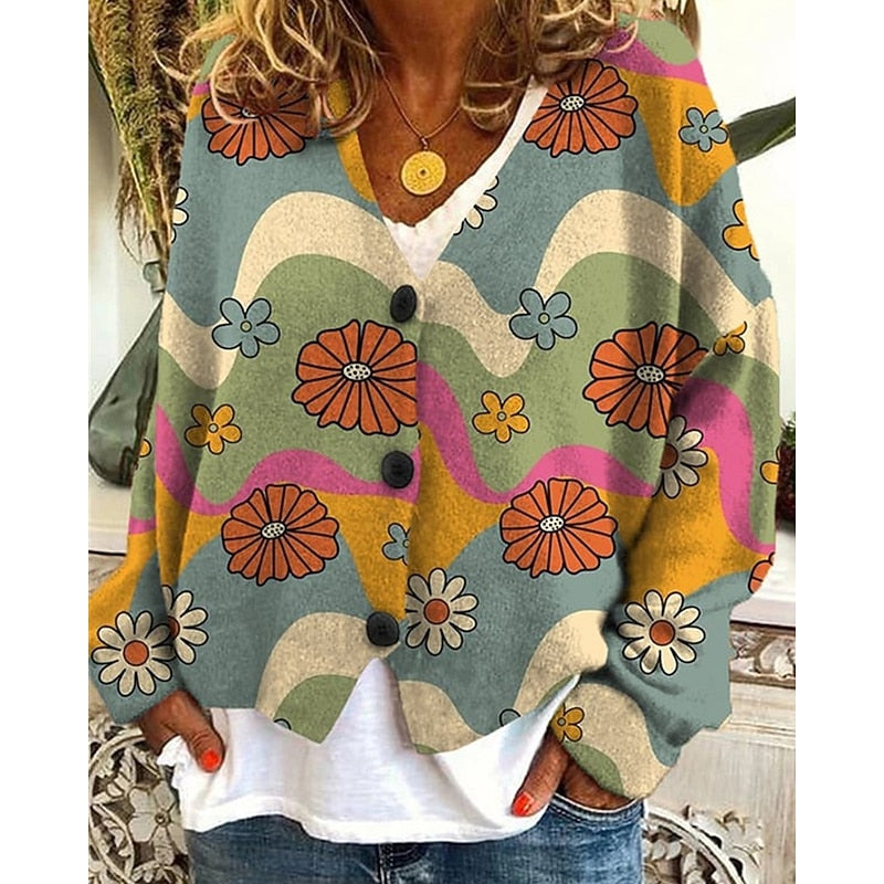Beatrice Langford | Floral Embroidered Open-Front Cardigan