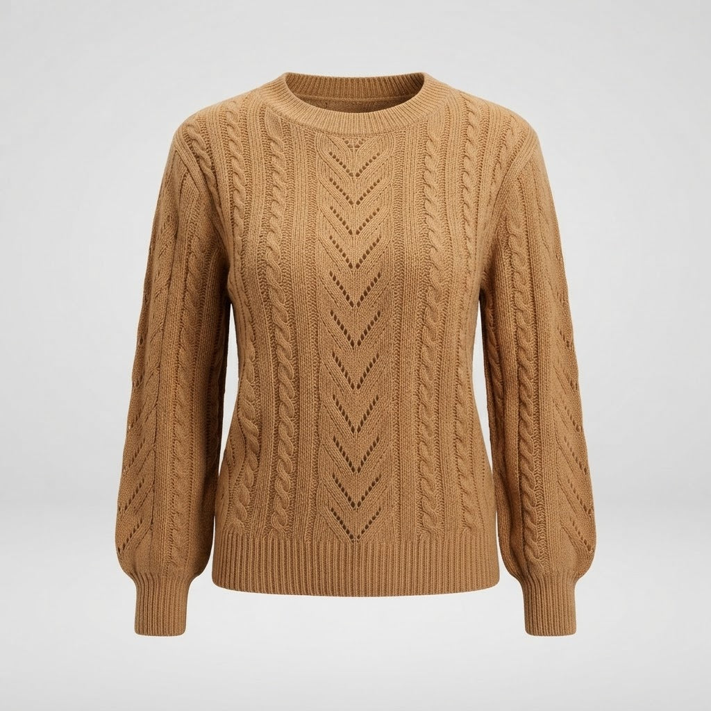 Verity Clarke | Cable-Knit Textured Sweater For Women