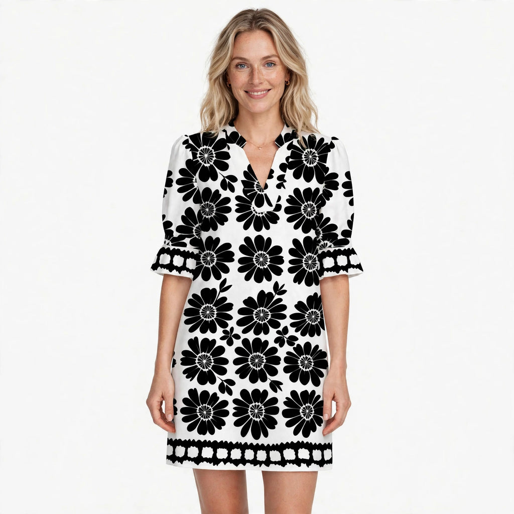 Cressida Hartwell | Floral Print Shift Dress For Women