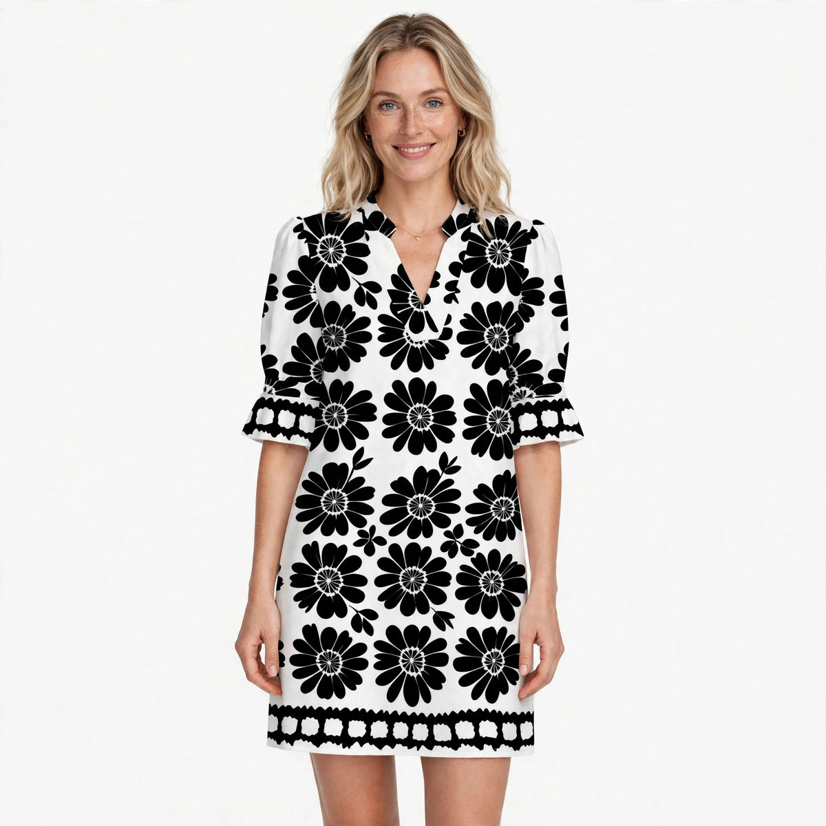 Cressida Hartwell | Floral Print Shift Dress For Women