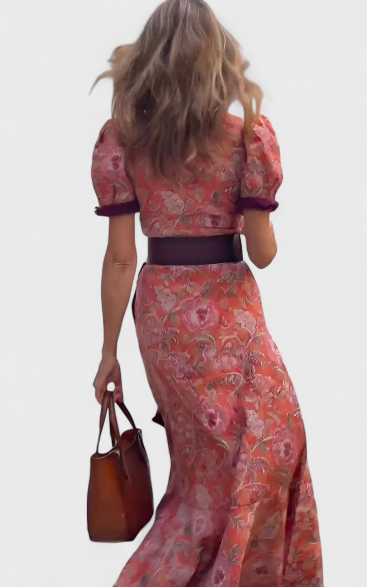 Phoebe Ainsley | Floral Wrap Maxi Dress
