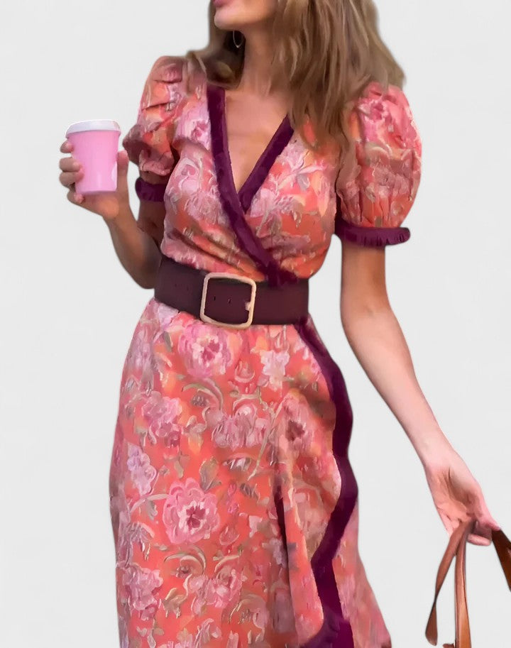 Phoebe Ainsley | Floral Wrap Maxi Dress