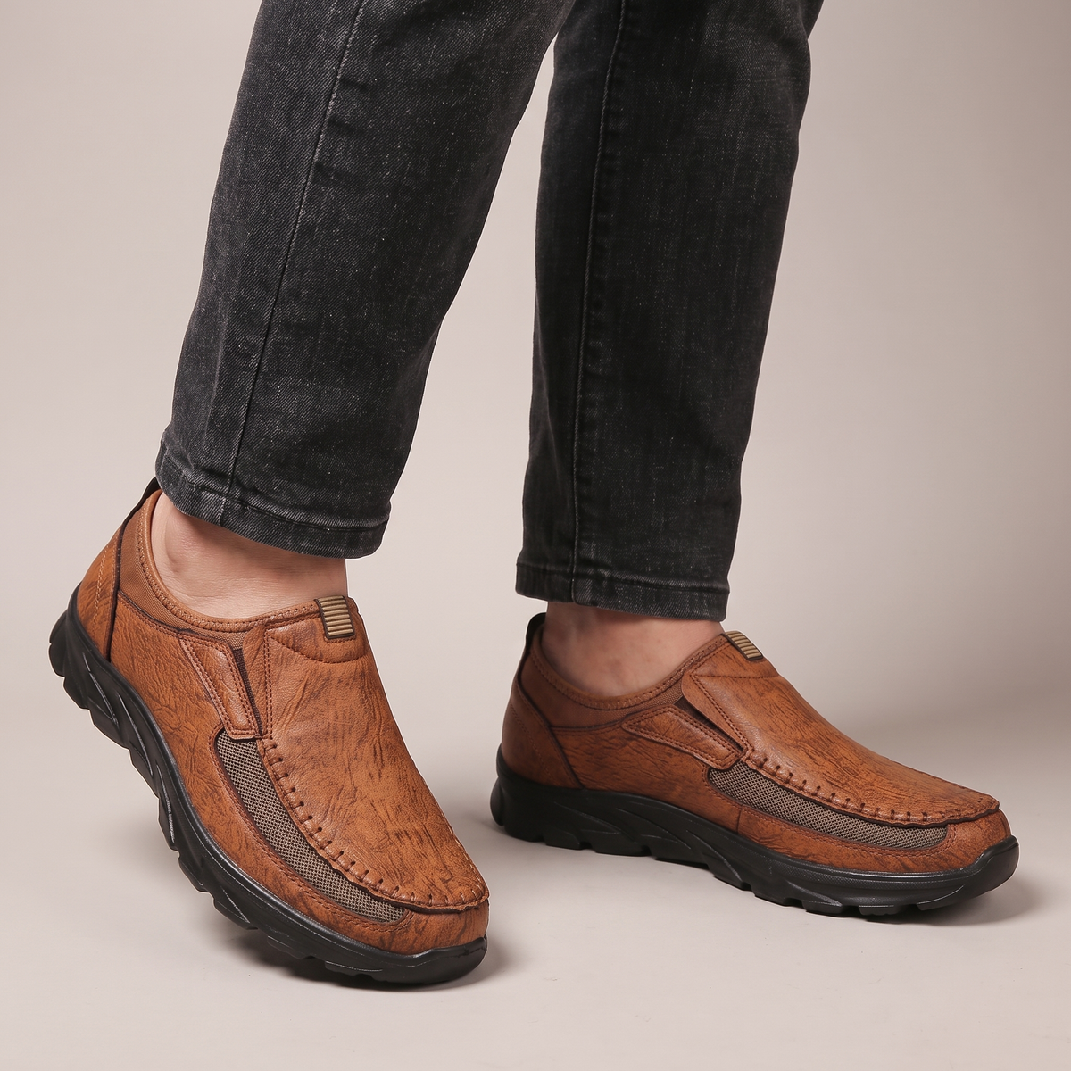 Percy Ashdown | Leather Slip-On Shoes for Men