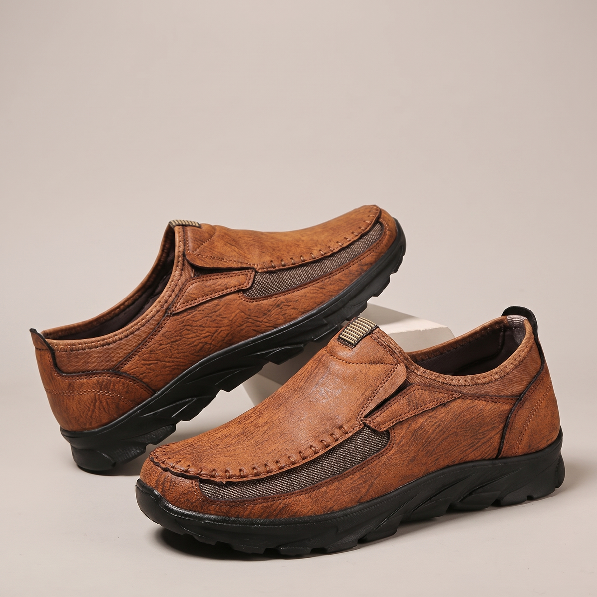 Percy Ashdown | Leather Slip-On Shoes for Men