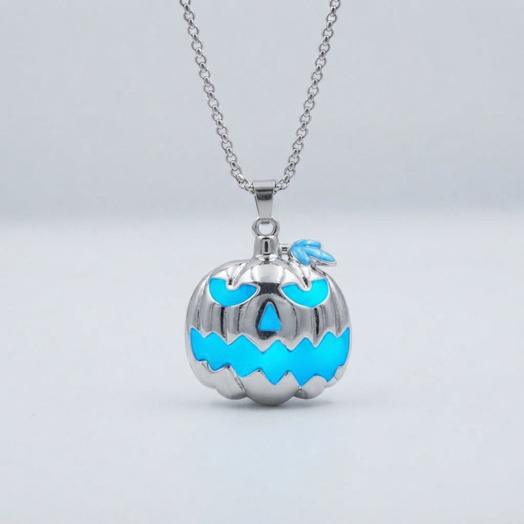 Beatrice Harrison | Glowing Pumpkin Halloween Necklace