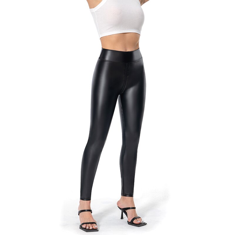 Penelope Scott | Matte High-Waisted Faux Leather Leggings