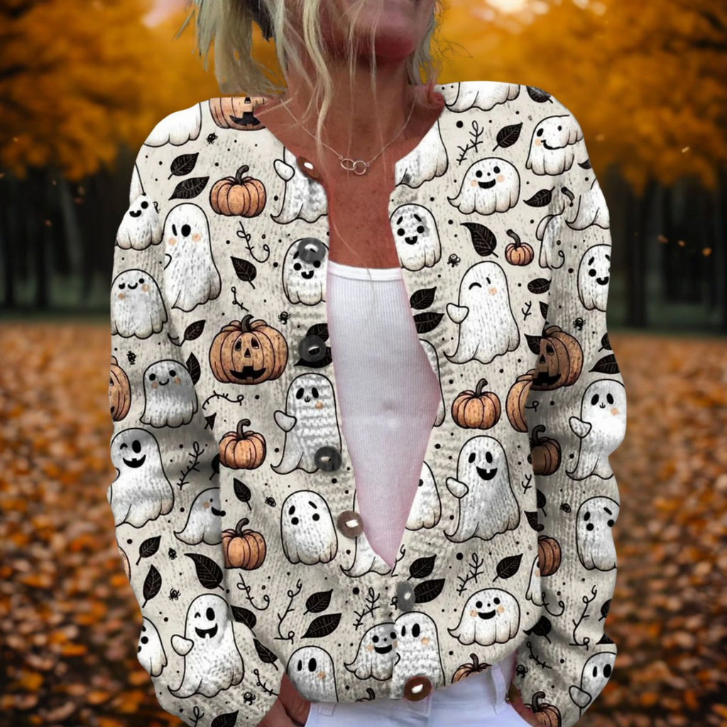 Poppy Ashwood | Ghost Pumpkin Halloween Sweater For Women