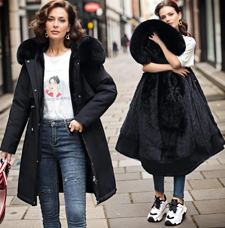 Lydia Thomas | Waterproof Faux Fur Hood Parka Coat