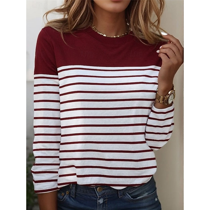 Deirdre Mulcahy | Striped Long Sleeve Top