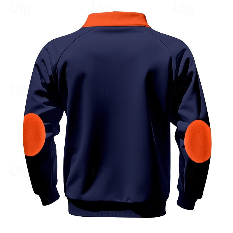 Alfie Sutton | Quarter-Zip Colour Block Pullover