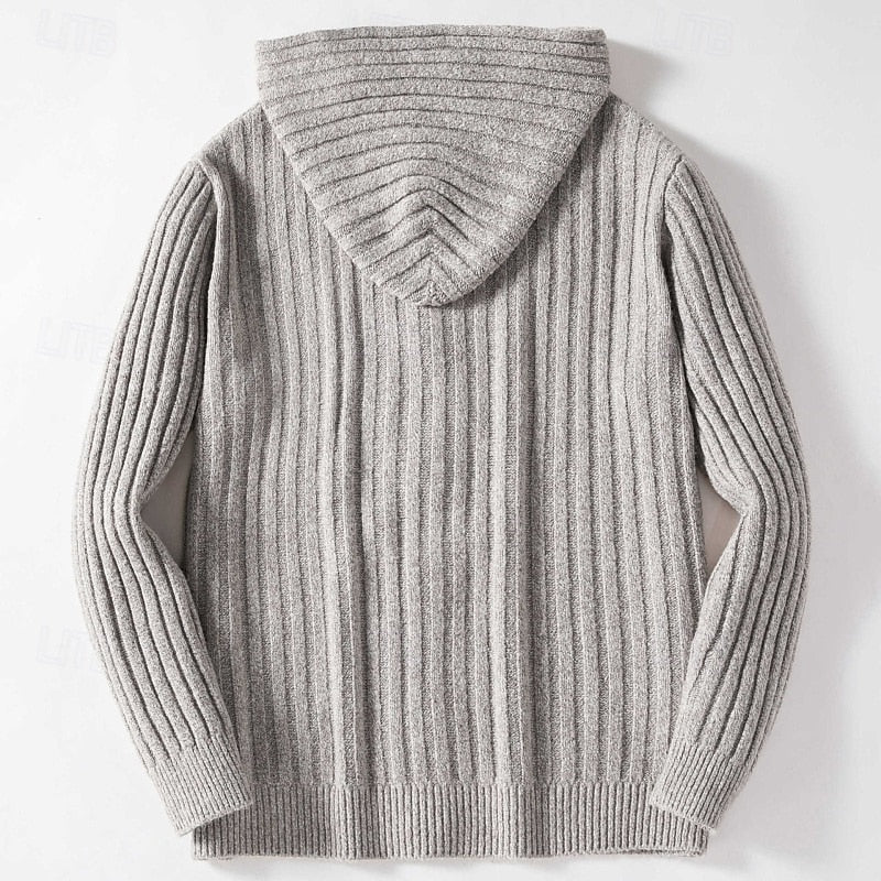 Barnaby Winstanley | Cable-Knit Hooded Cardigan for Men