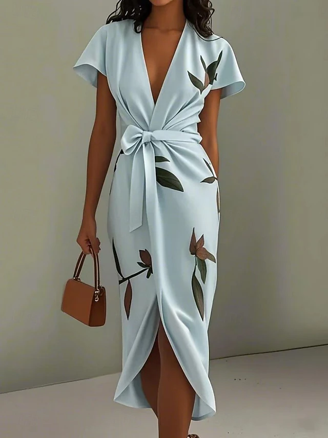 Florence Pembroke | Wrap-Front Floral Summer Dress